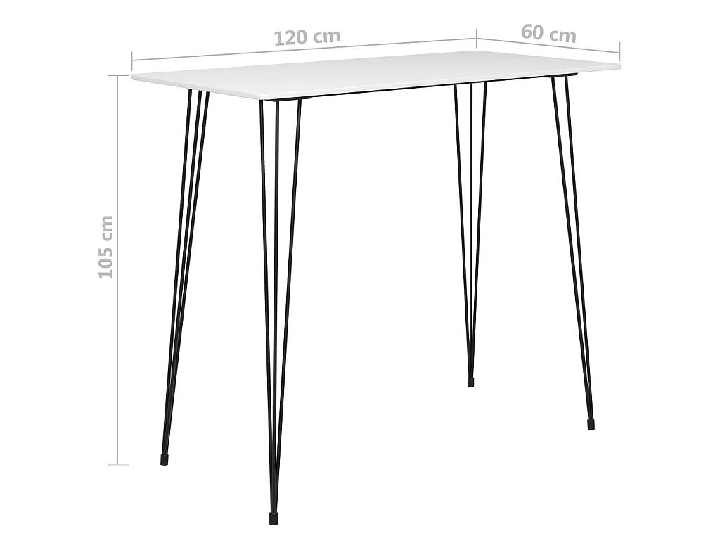 Ensemble de bar 7 pcs Blanc et noir 6