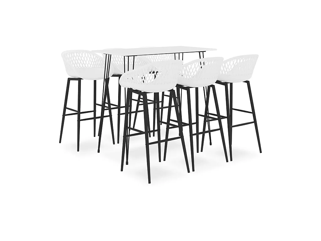 Ensemble de bar 7 pcs Blanc 10