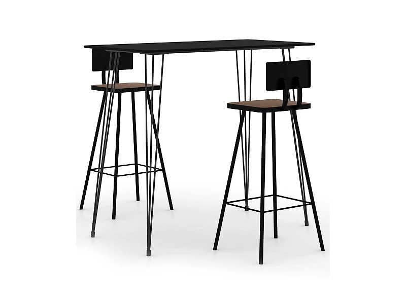Ensemble de bar 3 pcs Noir 4