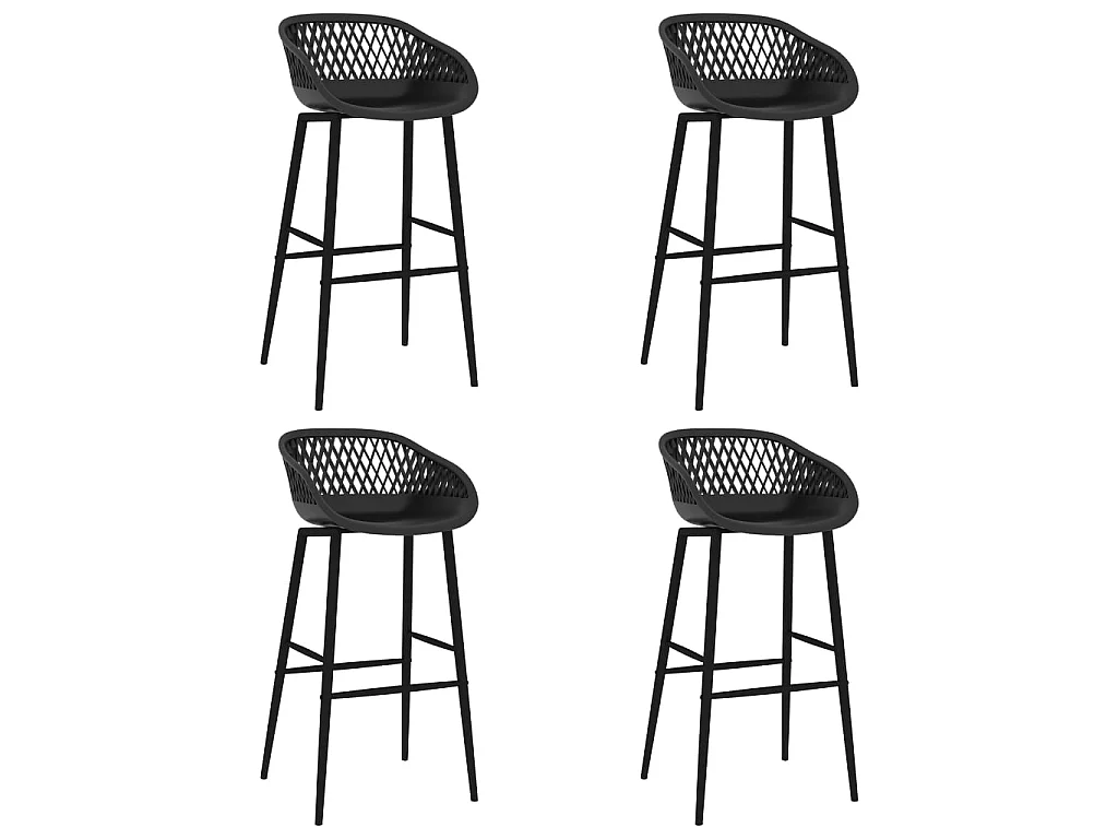 Ensemble de bar 5 pcs Blanc et noir