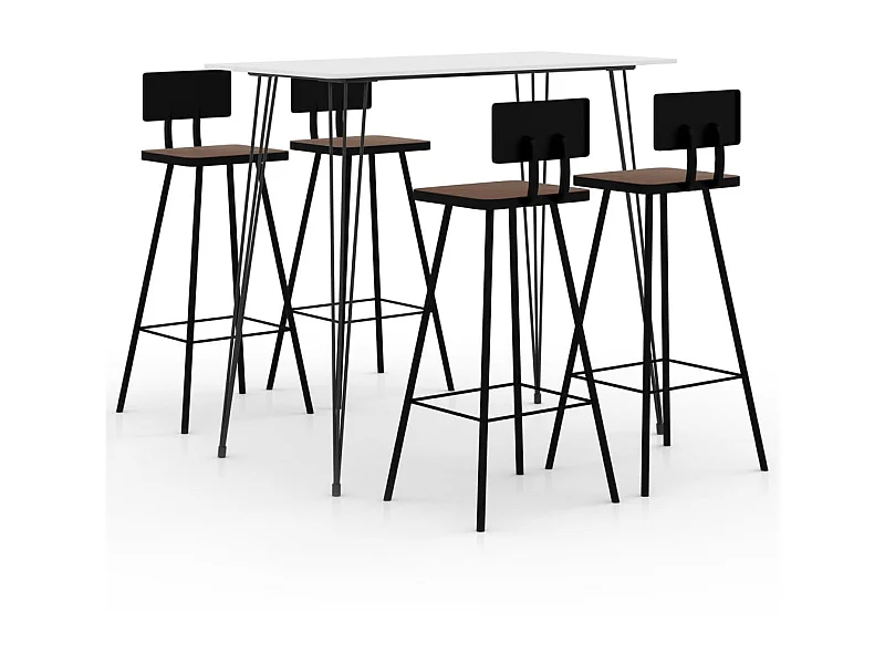 Ensemble de bar 5 pcs Blanc 13