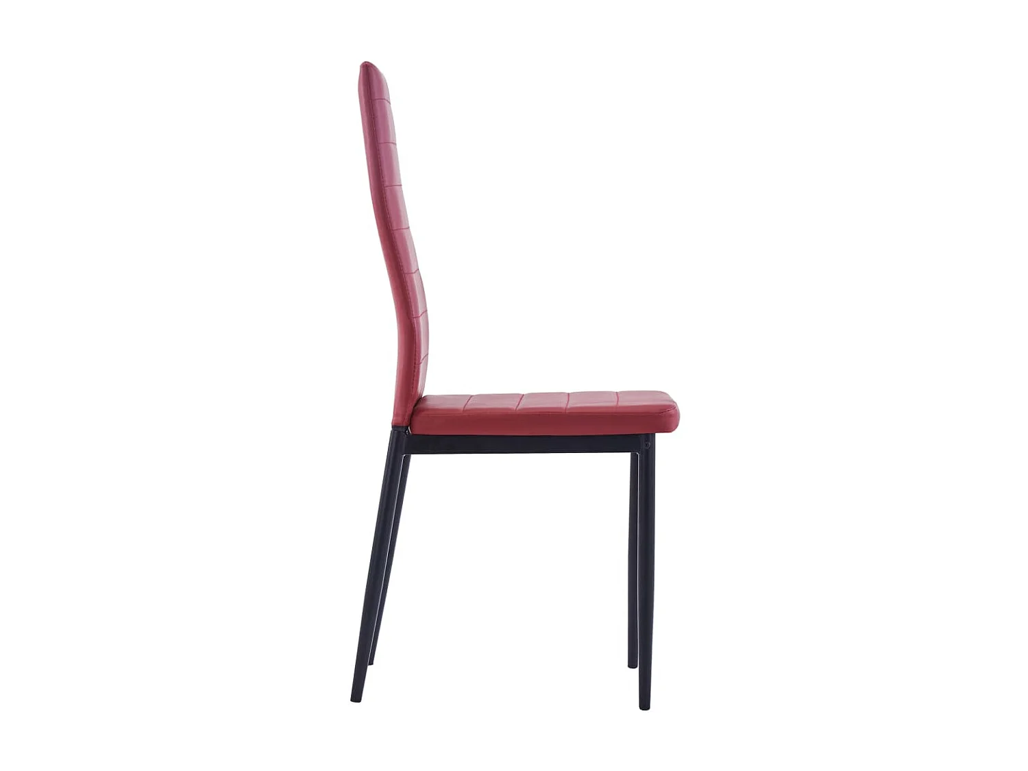 Mobilier de salle à manger 5 pcs Rouge bordeaux