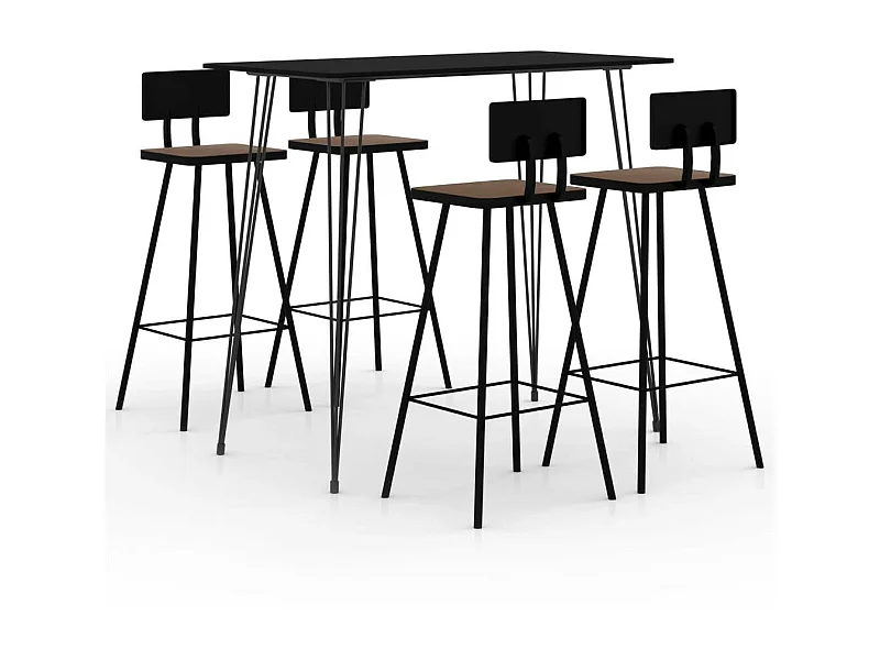 Ensemble de bar 5 pcs Noir 3