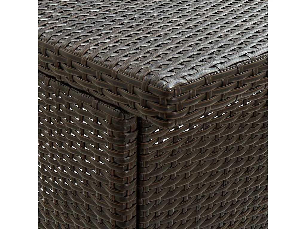 Ensemble de bar 3 pcs Résine tressée Marron