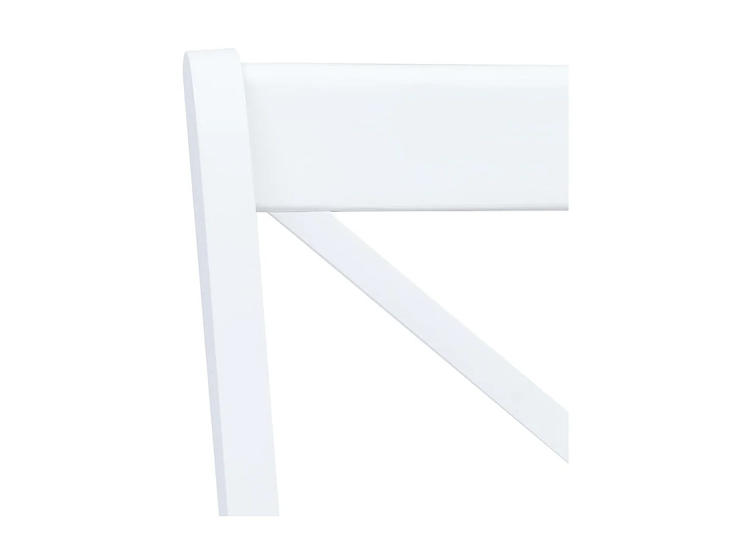 Ensemble de salle à manger 5 pcs Bois d'hévéa Blanc et marron