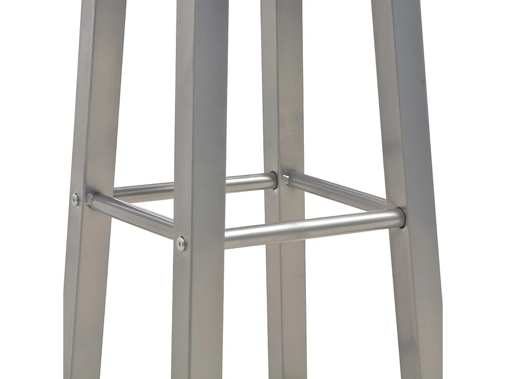 Ensemble de bar 3 pcs Bois et acier Anthracite