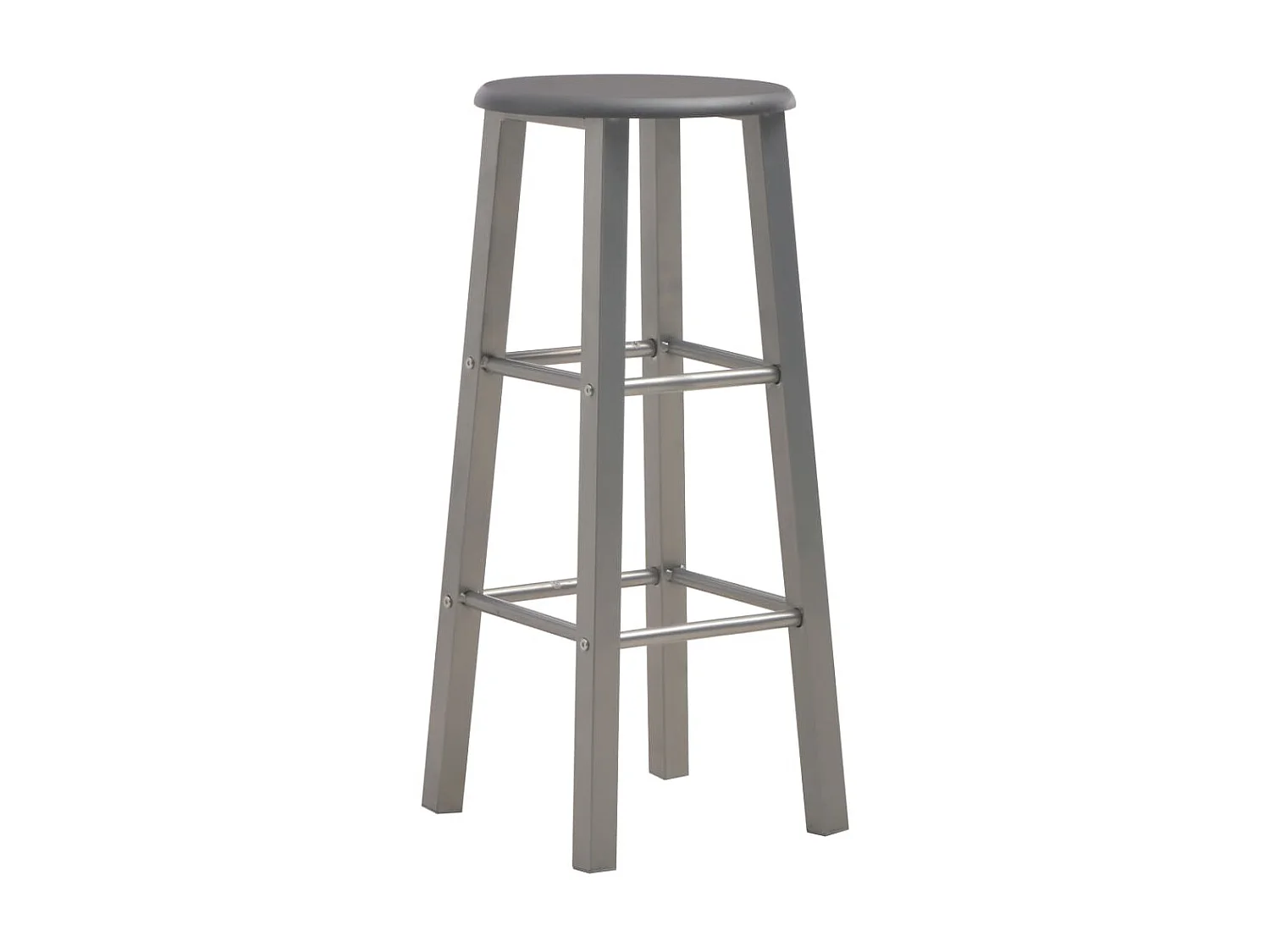 Ensemble de bar 3 pcs Bois et acier Anthracite