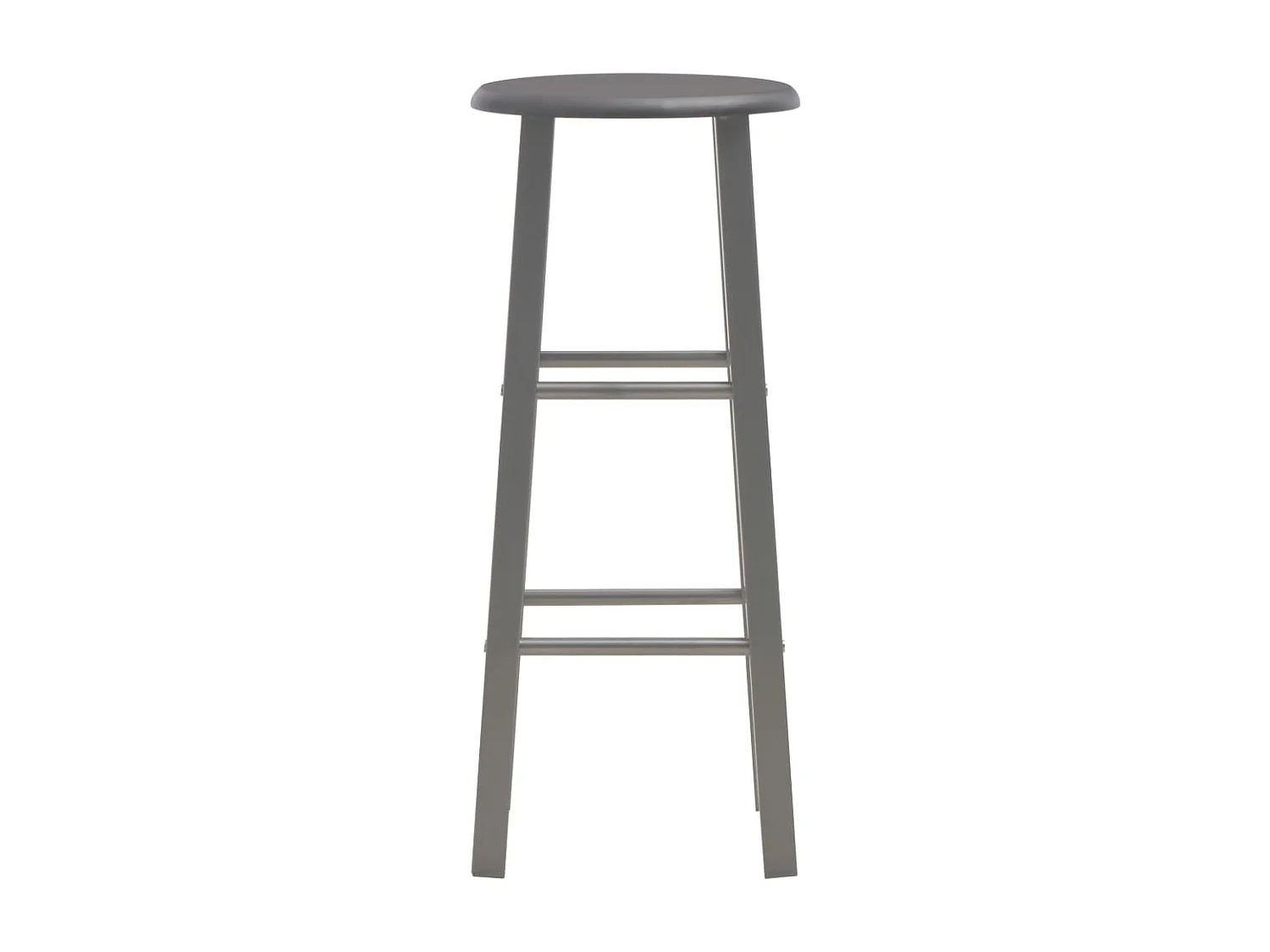 Ensemble de bar 3 pcs Bois et acier Anthracite