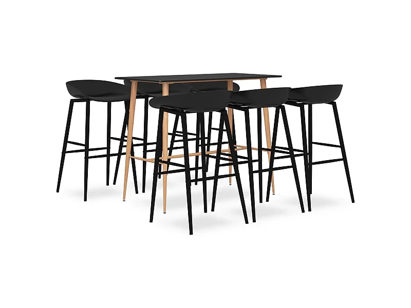 Ensemble de bar 7 pcs Noir 6