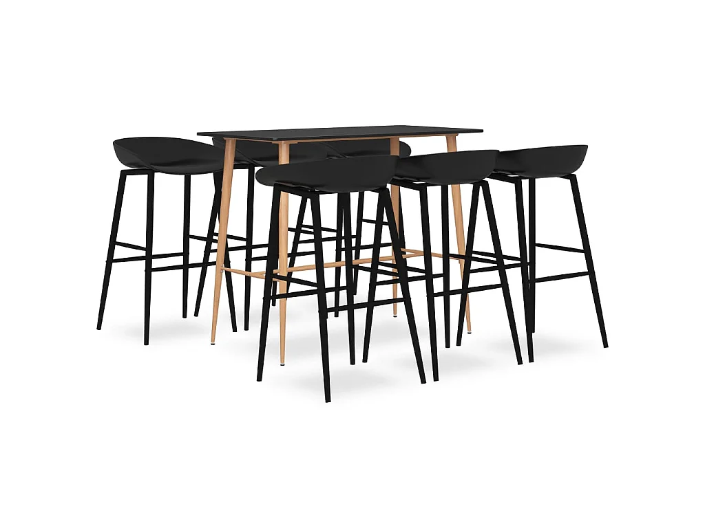Ensemble de bar 7 pcs Noir 6