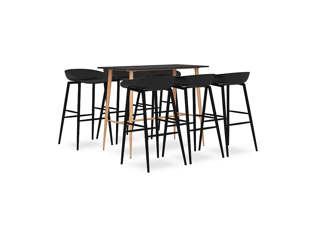 Ensemble de bar 7 pcs Noir 6