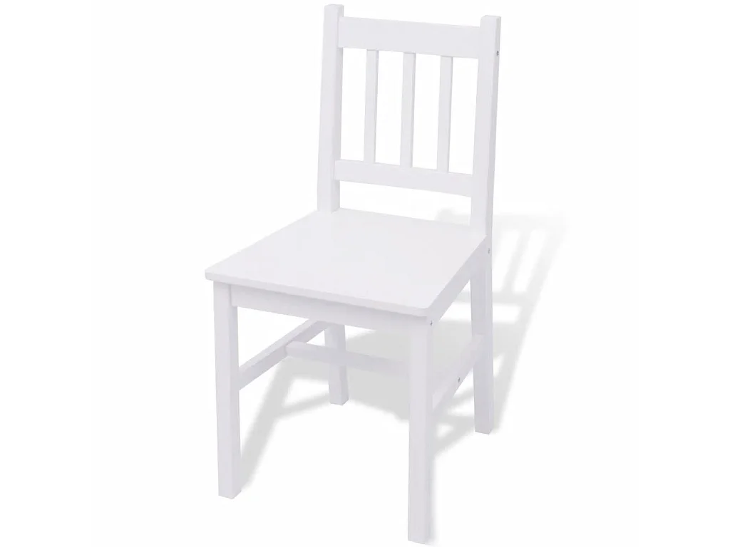 Ensemble de salle à manger trois pièces Pinède Blanc