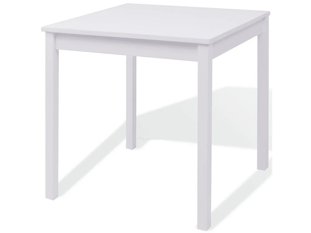 Ensemble de salle à manger trois pièces Pinède Blanc