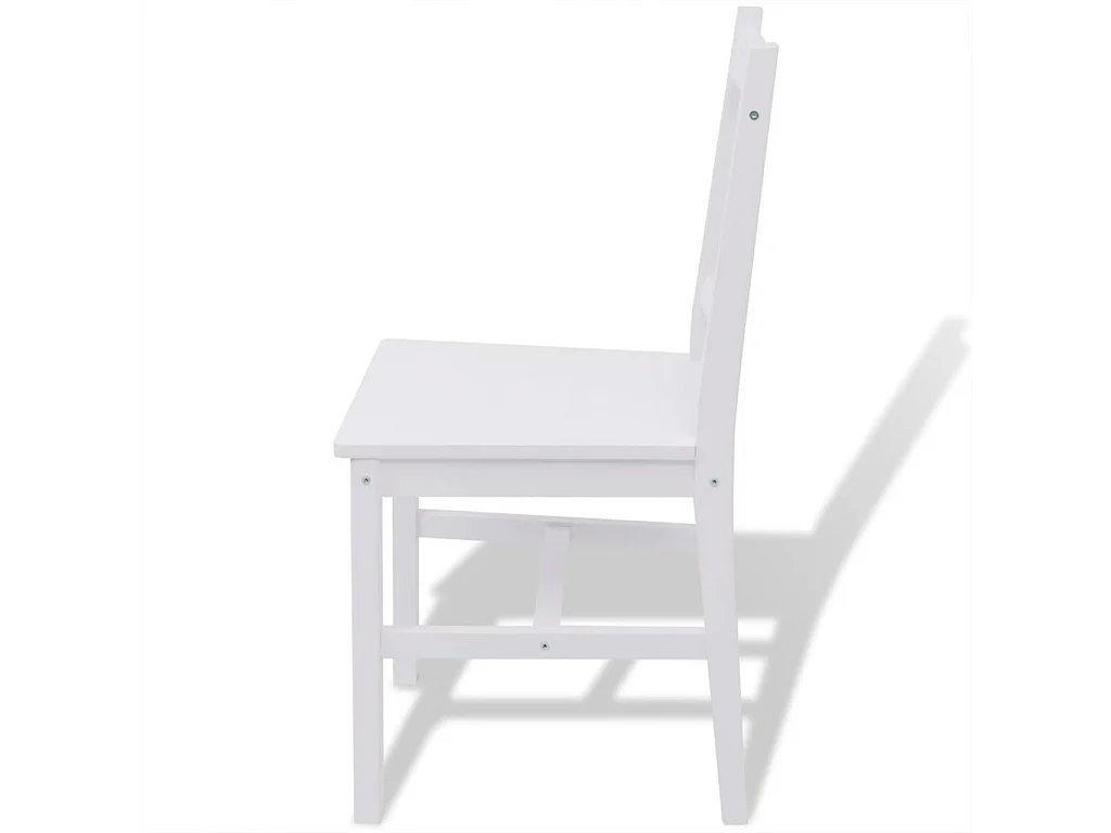 Ensemble de salle à manger trois pièces Pinède Blanc