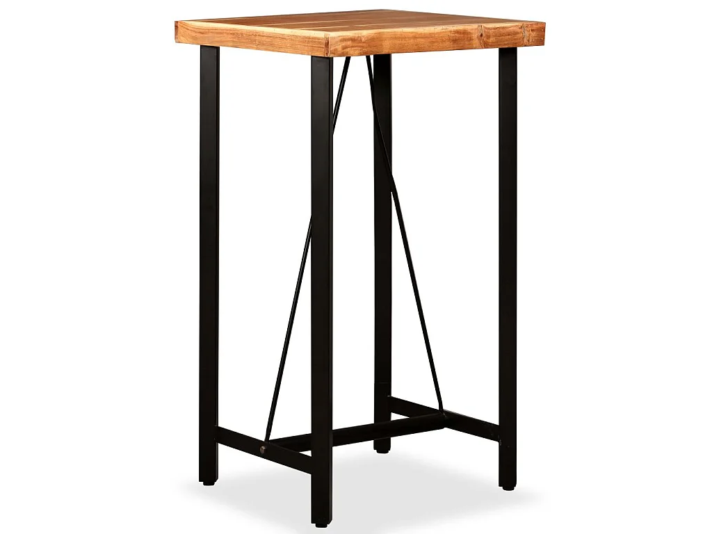 Ensemble de bar 3 pcs Bois d'acacia massif et de récupération
