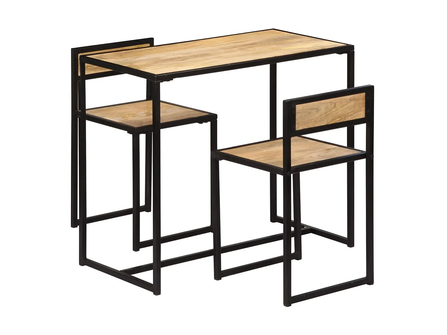 Ensemble de salle à dîner 3 pcs Bois de manguier solide