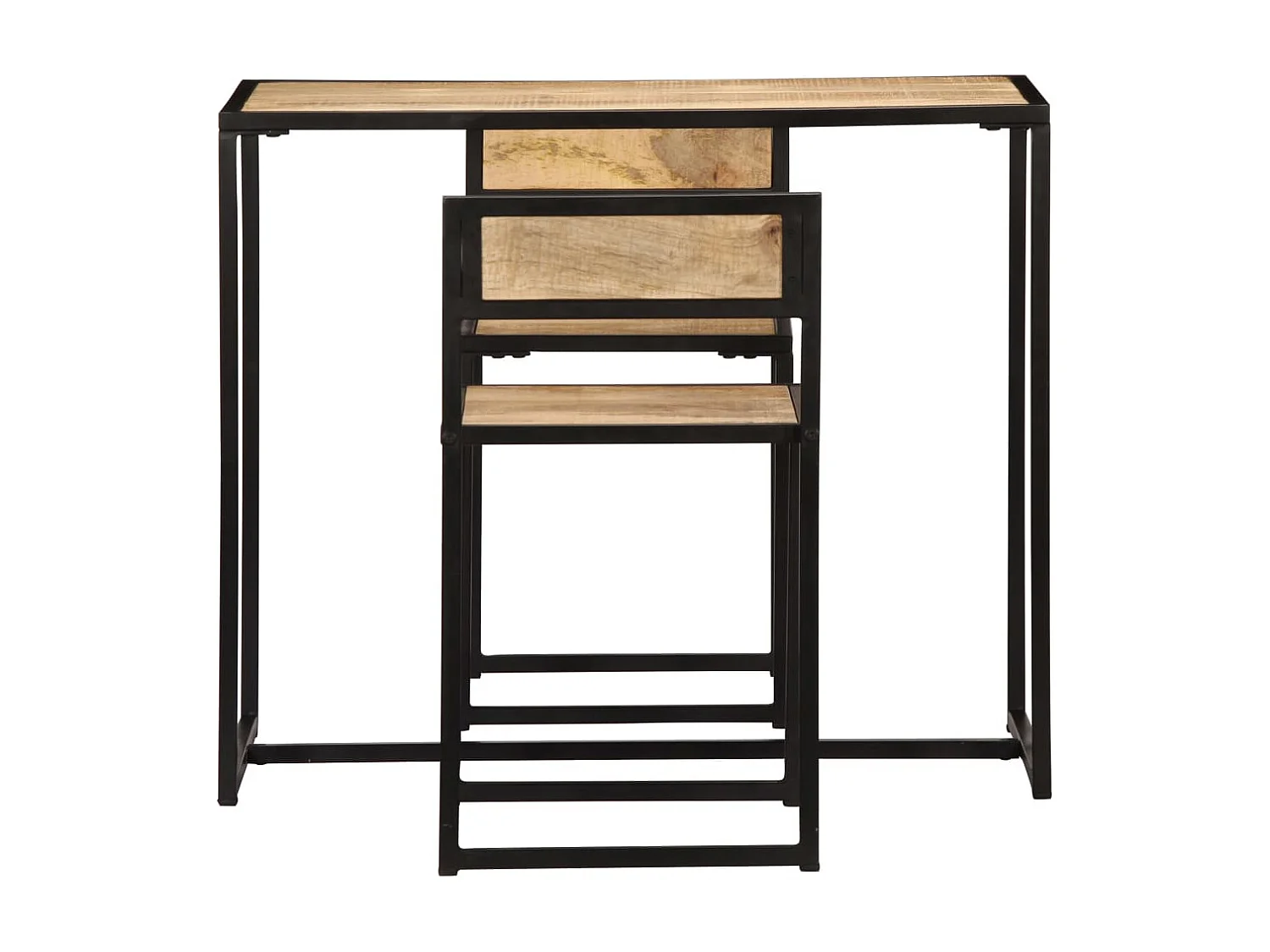 Ensemble de salle à dîner 3 pcs Bois de manguier solide