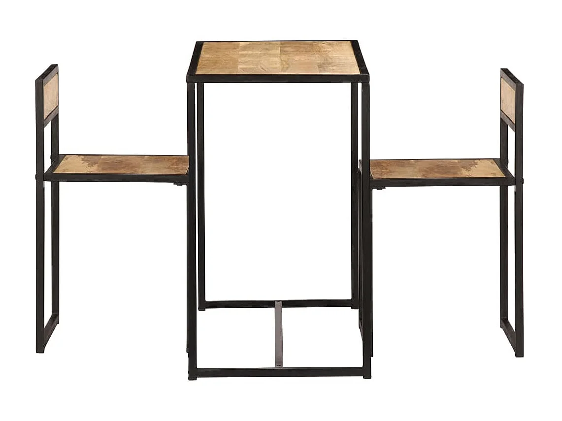 Ensemble de salle à dîner 3 pcs Bois de manguier solide