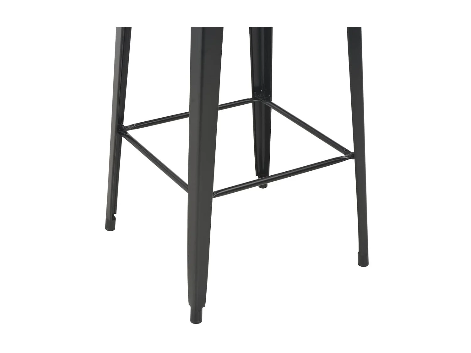 Mobilier de bar 3 pcs Acier Noir 2