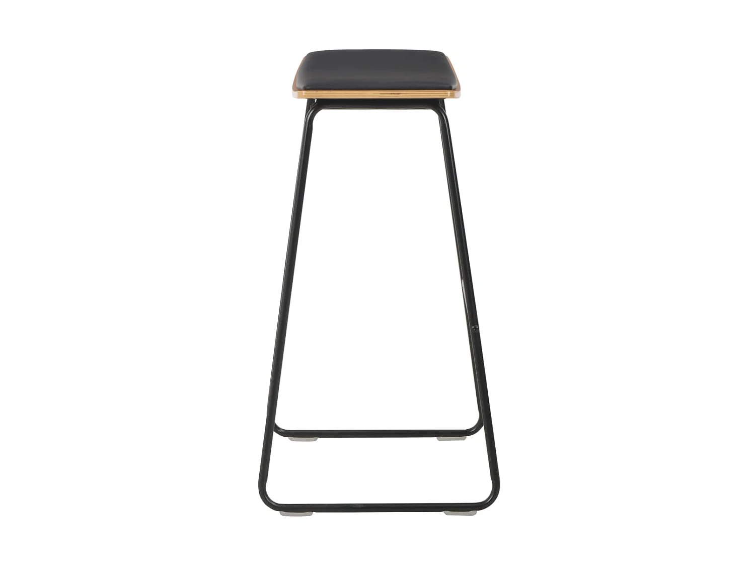 Mobilier de bar 3 pcs Acier Noir 2