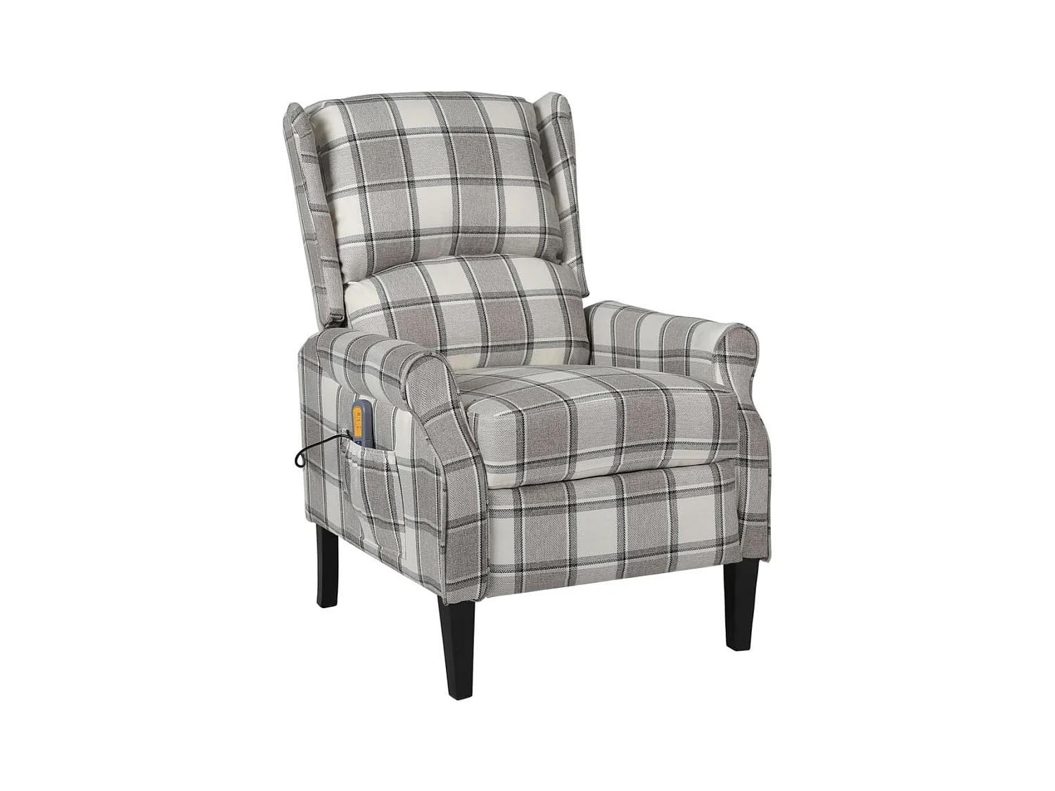 Fauteuil de massage inclinable Gris Tissu 3