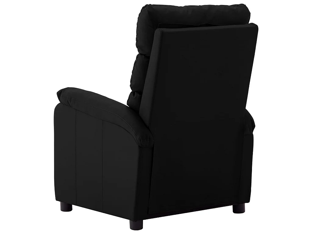 Fauteuil inclinable électrique de massage Noir Similicuir 4