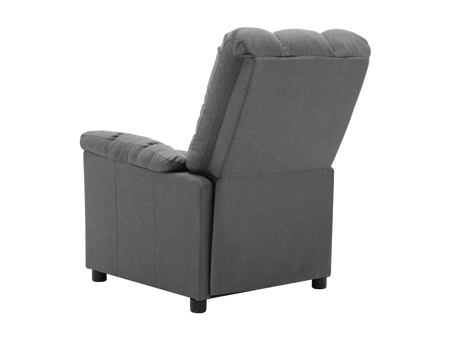 Fauteuil de massage inclinable électrique Gris clair Tissu 3