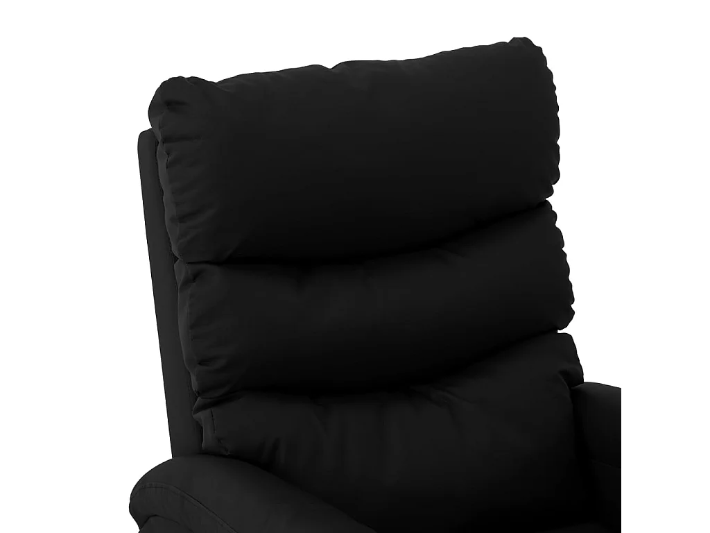 Fauteuil de massage inclinable Noir Similicuir 7
