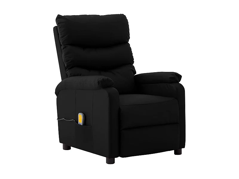 Fauteuil de massage inclinable Noir Similicuir 7
