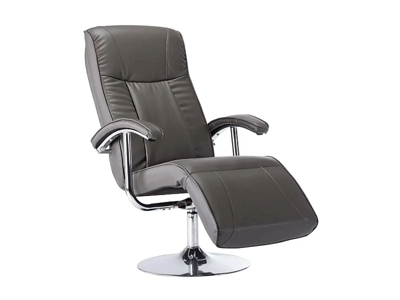 Fauteuil TV Gris Similicuir