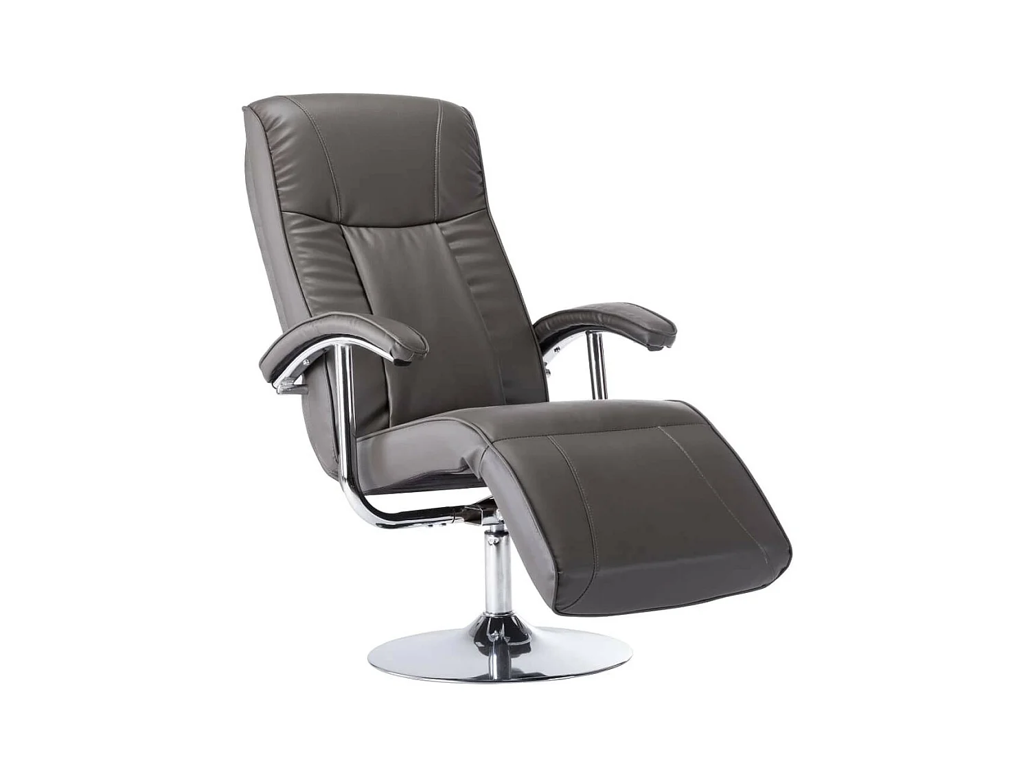 Fauteuil TV Gris Similicuir