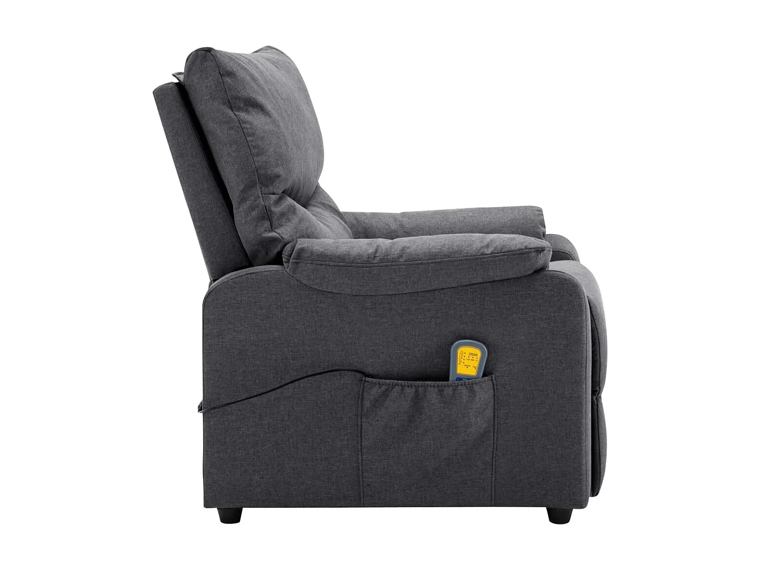 Fauteuil de massage inclinable électrique Gris foncé Tissu 11