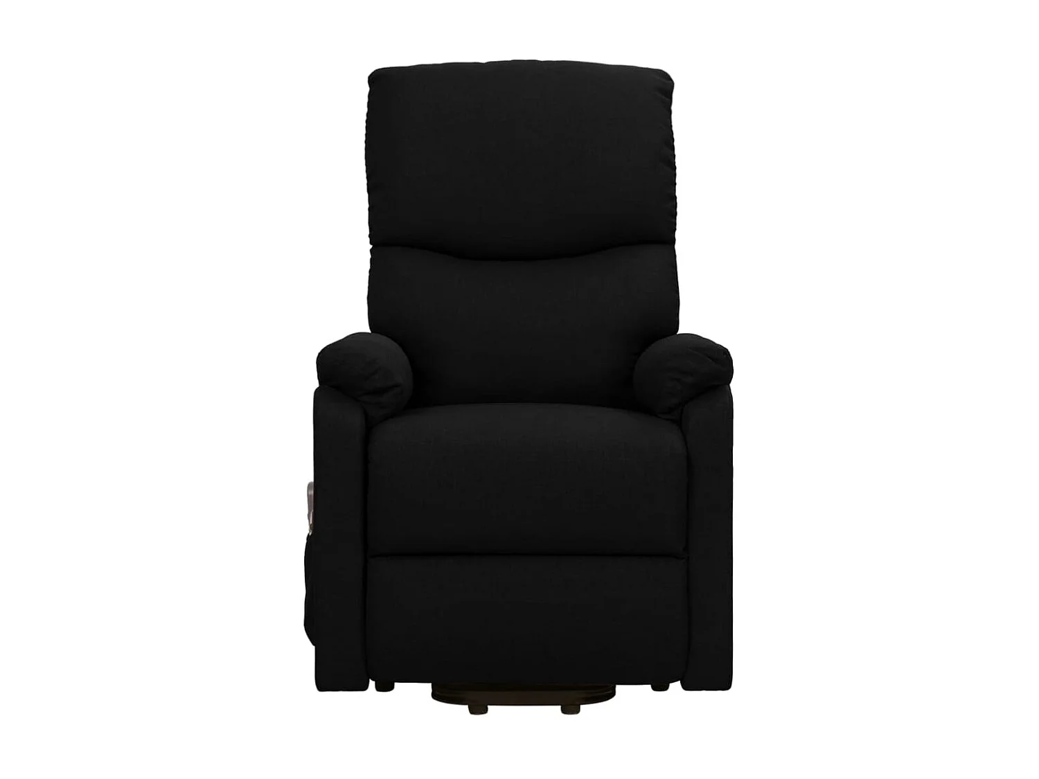 Fauteuil de massage inclinable Noir Tissu