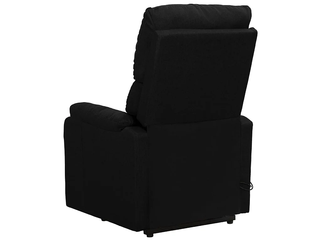 Fauteuil de massage inclinable Noir Tissu