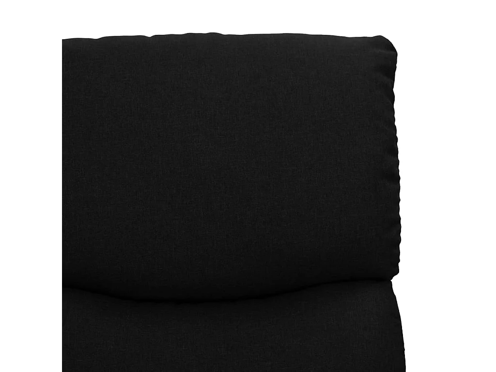 Fauteuil de massage inclinable Noir Tissu