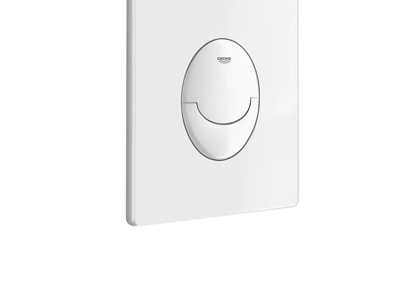Pack WC suspendu sans bride VILLEROY ET BOCH Architectura + bâti support autoportant GROHE + plaque blanche