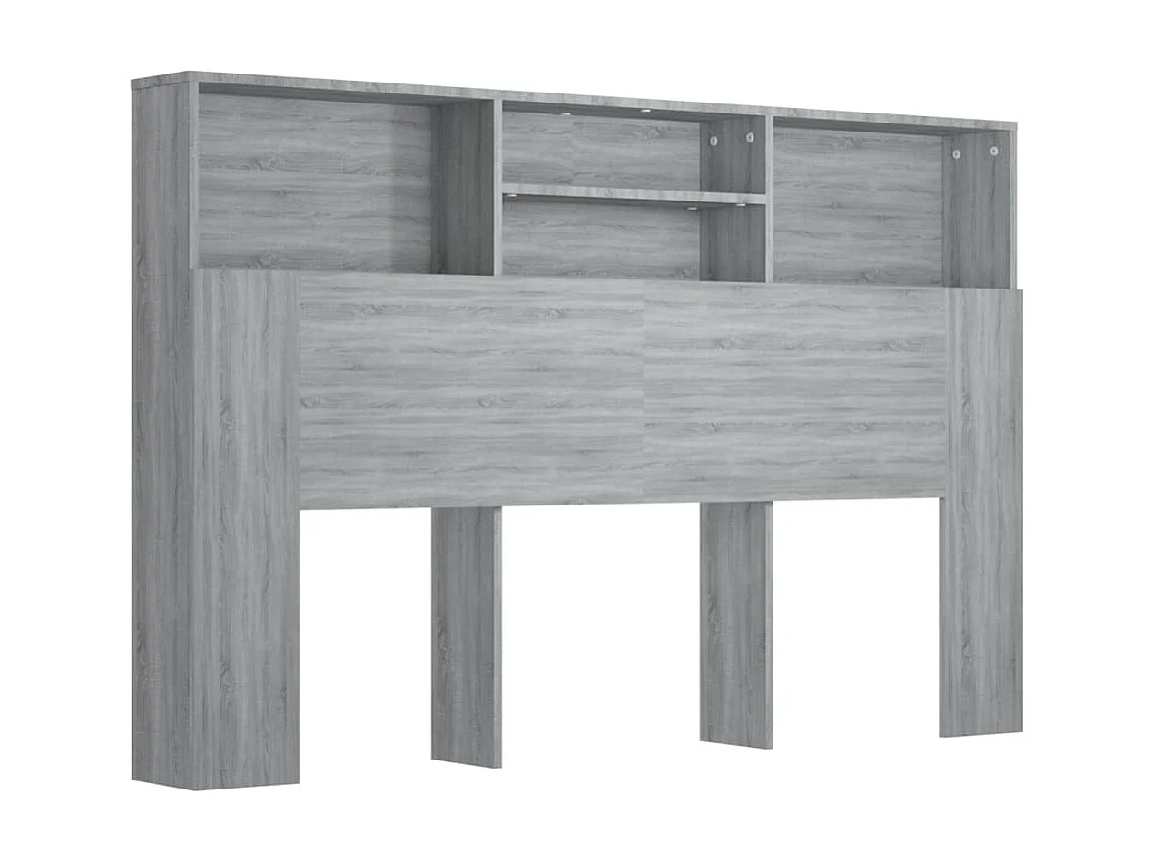 Armoire de tête de lit Sonoma gris 160x19x103,5