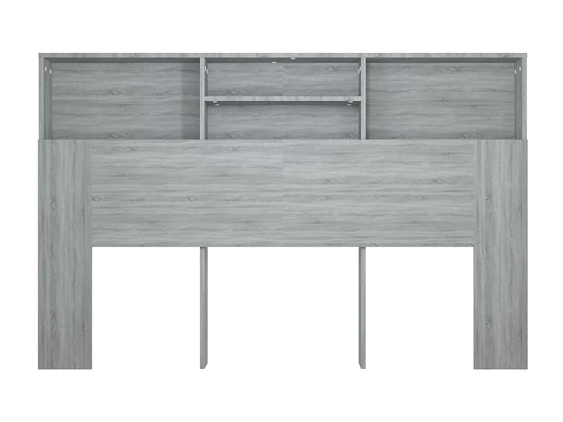 Armoire de tête de lit Sonoma gris 160x19x103,5