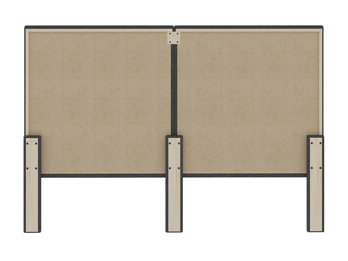 Tête de lit Gris foncé Tissu 140x200