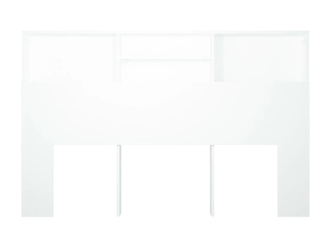 Armoire de tête de lit Blanc 160x19x103,5