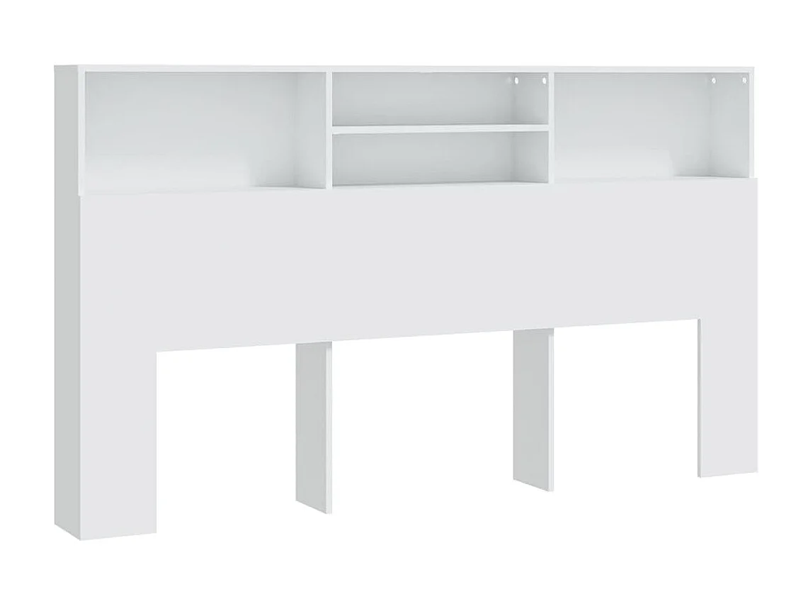 Armoire de tête de lit Blanc 180x19x103,5