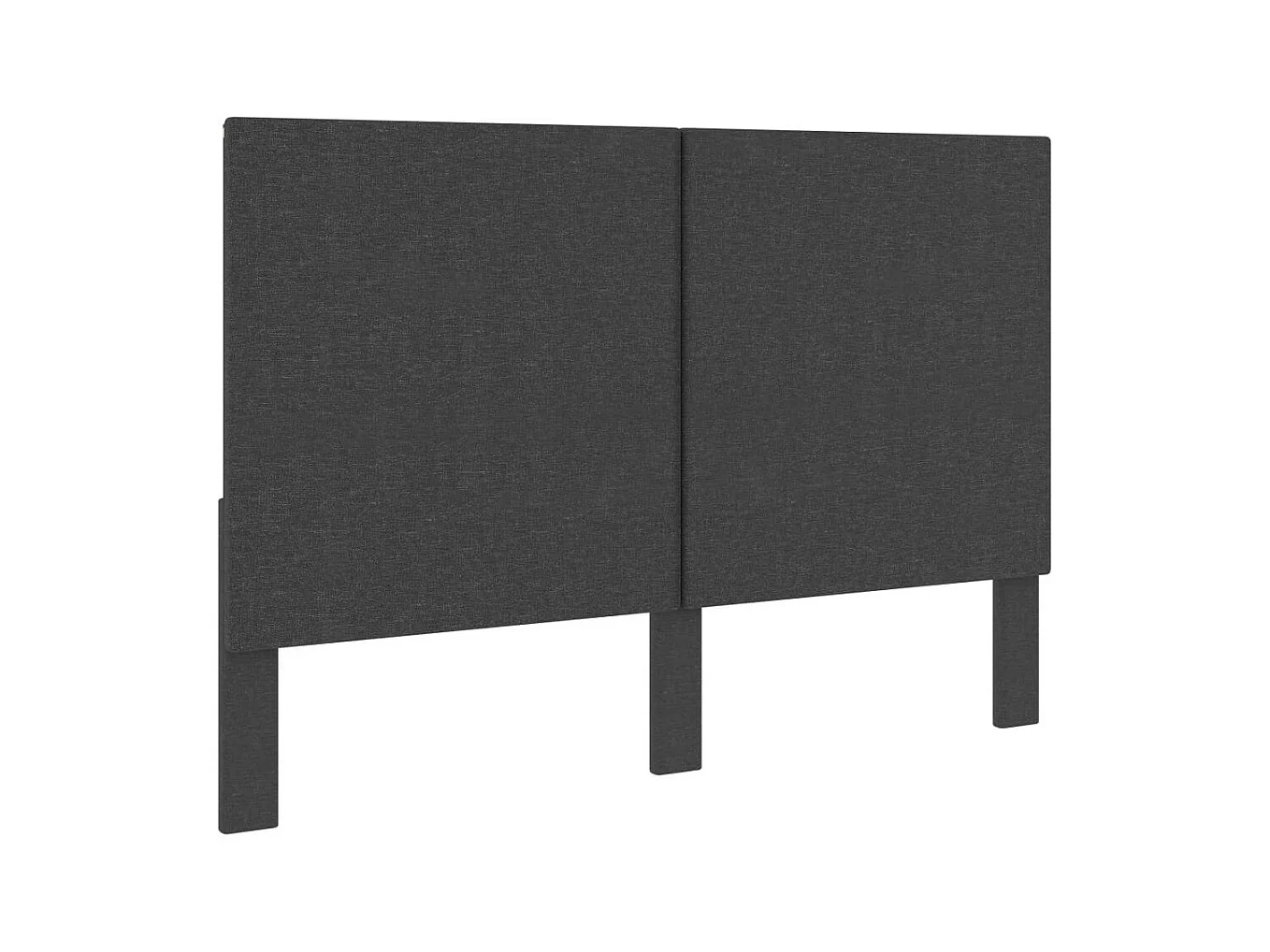 Tête de lit Gris foncé Tissu 180x200 2
