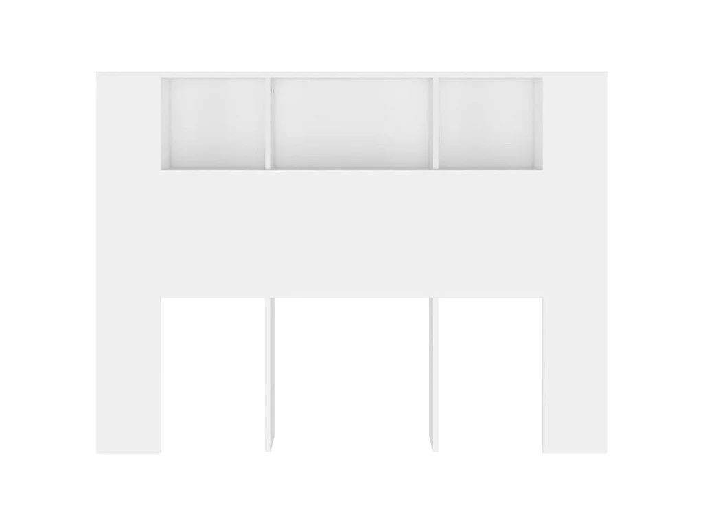 Armoire de tête de lit Blanc 140x18,5x104,5