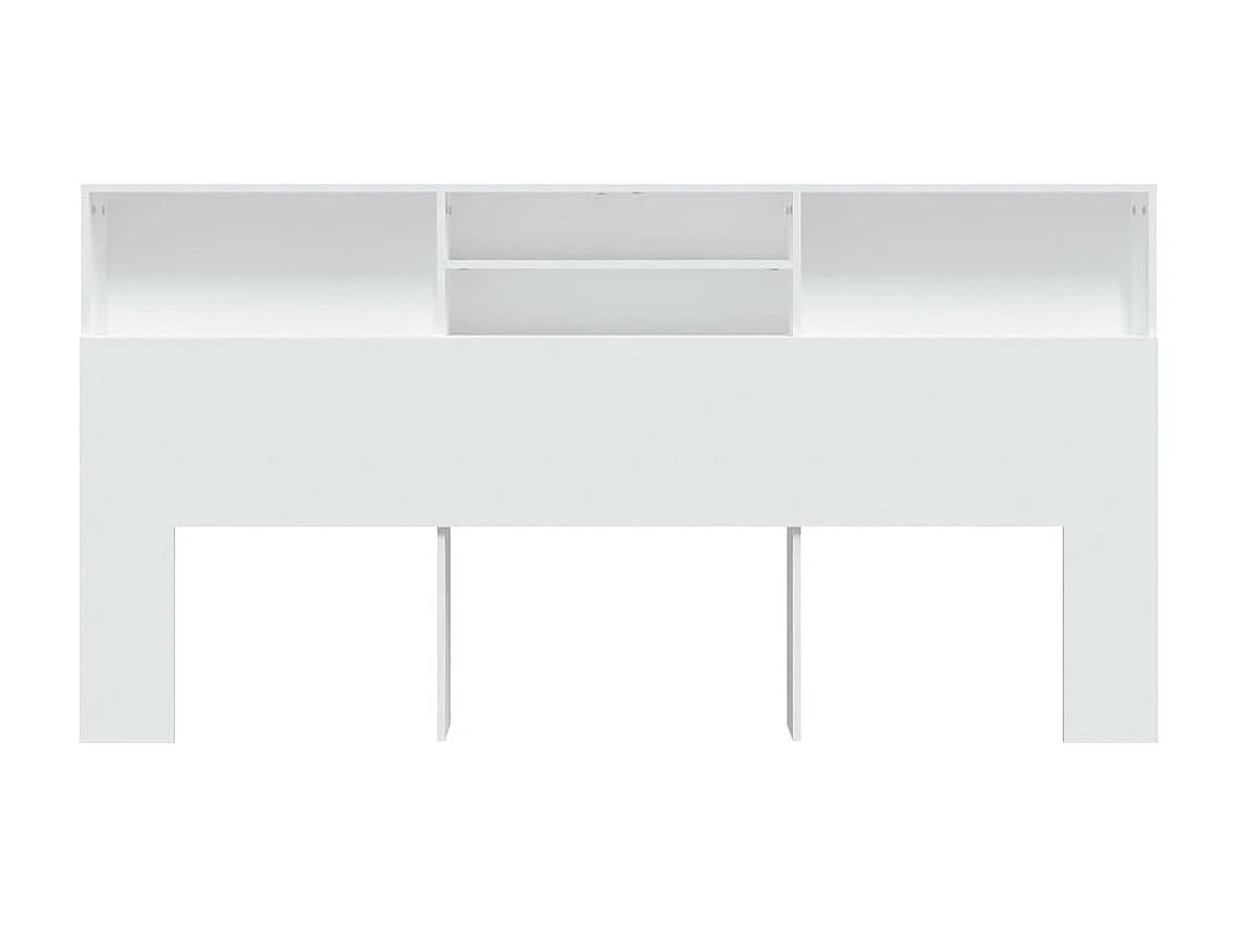 Tête de lit avec rangement Blanc 200x19x103,5