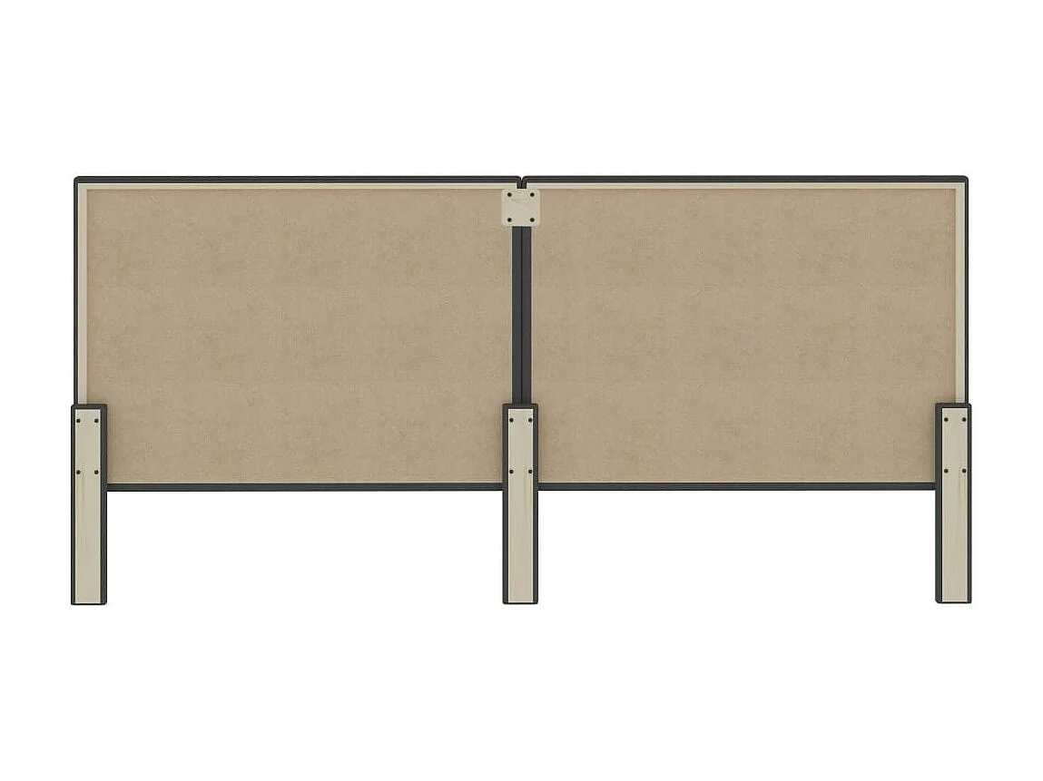 Tête de lit Gris foncé Tissu 200x200