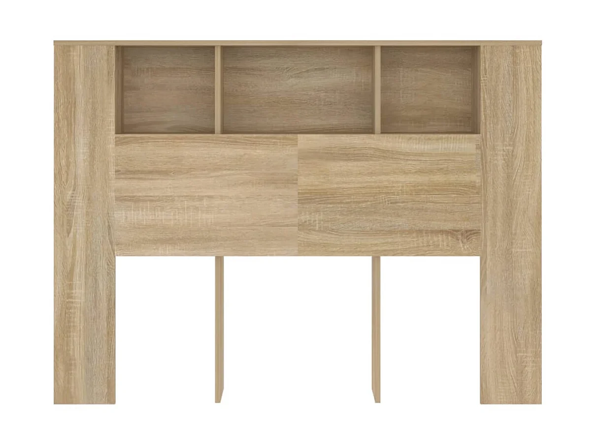 Armoire de tête de lit Chêne sonoma 140x18,5x104,5