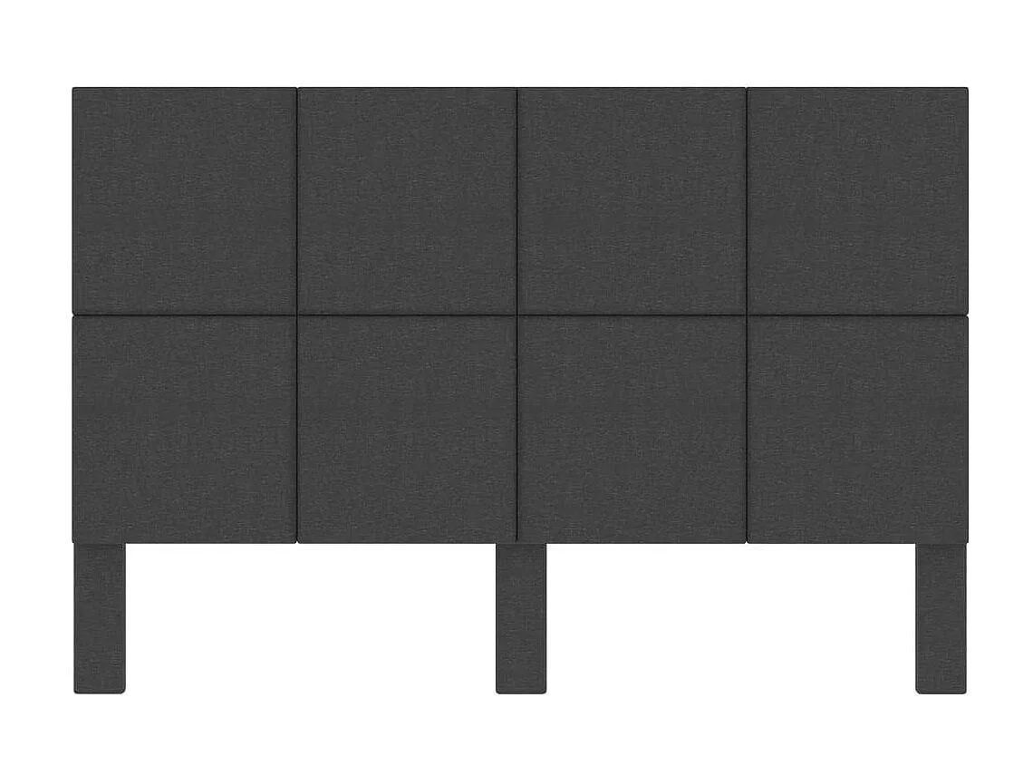 Tête de lit Gris foncé Tissu 140x200 2