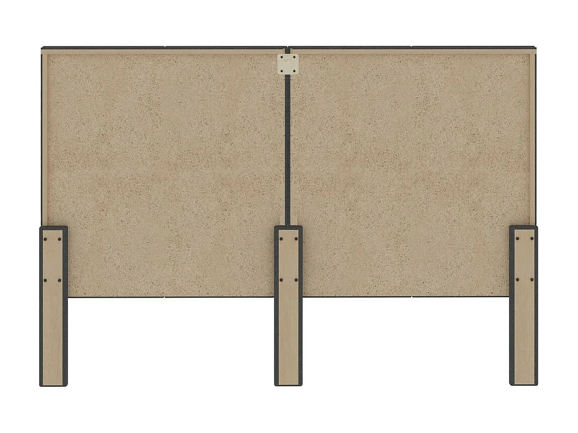 Tête de lit Gris foncé Tissu 140x200 2