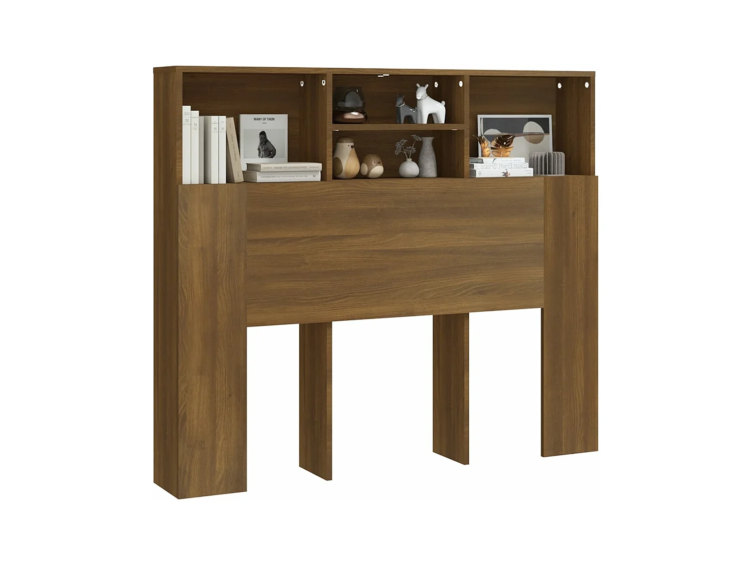 Armoire de tête de lit Chêne marron 120x19x103,5 Koza
