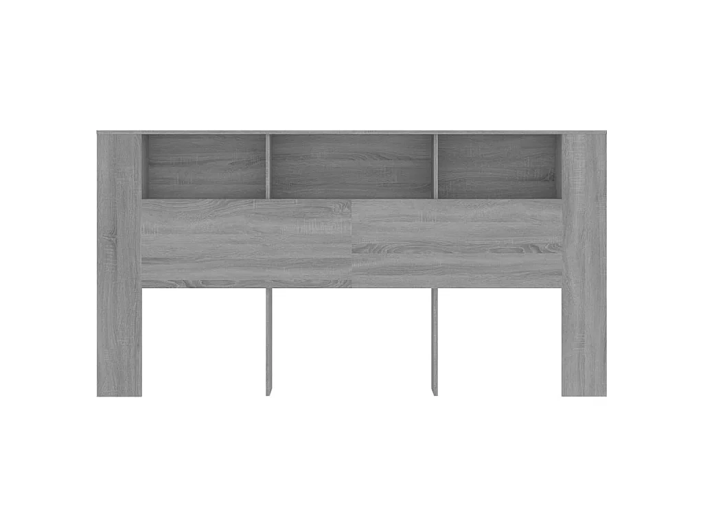Tête de lit avec rangement Sonoma gris 200x18,5x104,5
